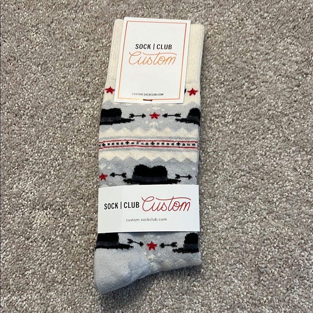 Custom Sock Club Derby- Black and Gray